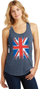 Ladies Union Jack Tank Top Flag Racerback - Yoga Clothing for You