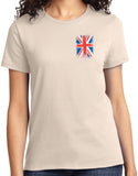 Ladies Union Jack T-shirt Pocket Print - Yoga Clothing for You