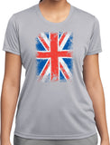 Ladies Union Jack T-shirt Flag Moisture Wicking Tee - Yoga Clothing for You