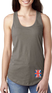 Ladies Union Jack Tank Top Flag Bottom Print Ideal Tanktop - Yoga Clothing for You