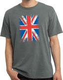 Union Jack T-shirt Flag Pigment Dyed Tee - Yoga Clothing for You
