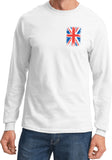 Union Jack Long Sleeve Shirt Pocket Print - Yoga Clothing for You