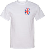 Union Jack Tall T-shirt Pocket Print - Yoga Clothing for You