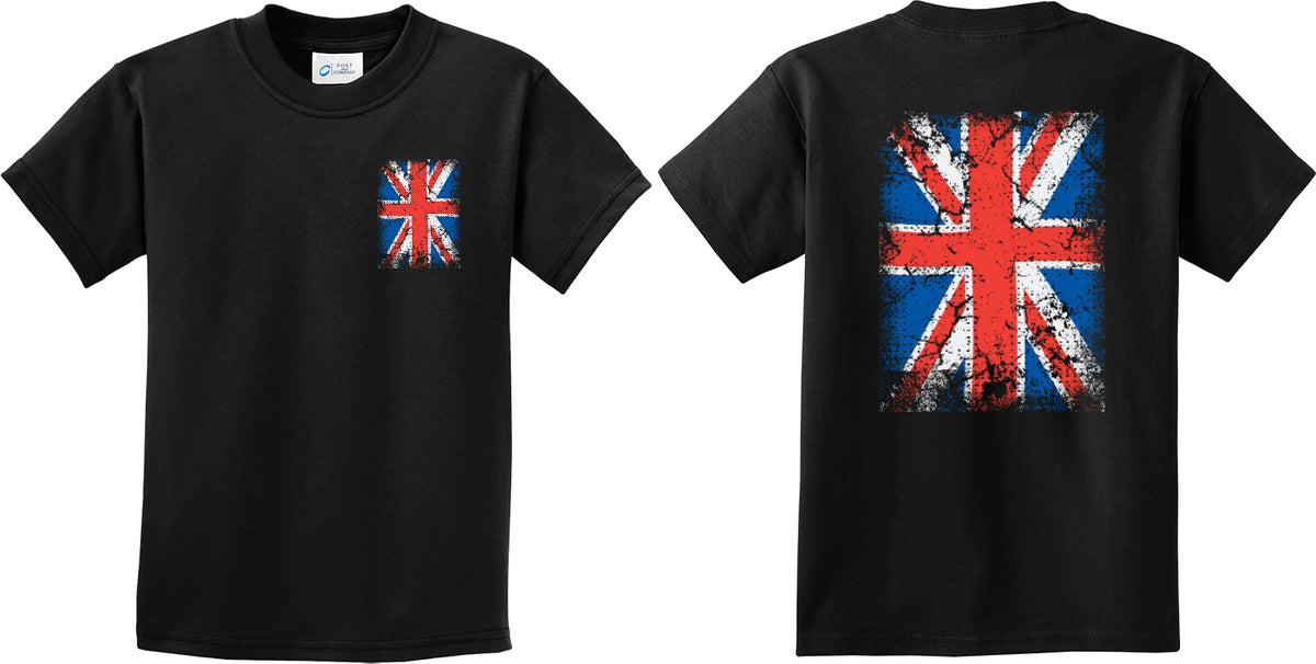 Kids Union Jack T-shirt Front and Back