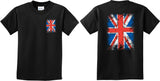 Kids Union Jack T-shirt Front and Back - Yoga Clothing for You