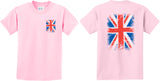 Kids Union Jack T-shirt Front and Back - Yoga Clothing for You