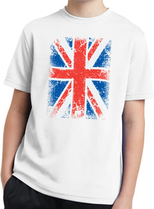 Kids Union Jack T-shirt Flag Youth Moisture Wicking Tee - Yoga Clothing for You