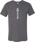 White 7 Chakras Burnout Yoga Tee Shirt - Yoga Clothing for You