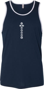 White 7 Chakras Premium Yoga Tank Top - Yoga Clothing for You