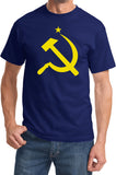 Soviet Union T-shirt Yellow Hammer and Sickle Tee - Yoga Clothing for You