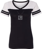 AUM Charm Necklace Powder Puff Yoga Tee Shirt - Yoga Clothing for You